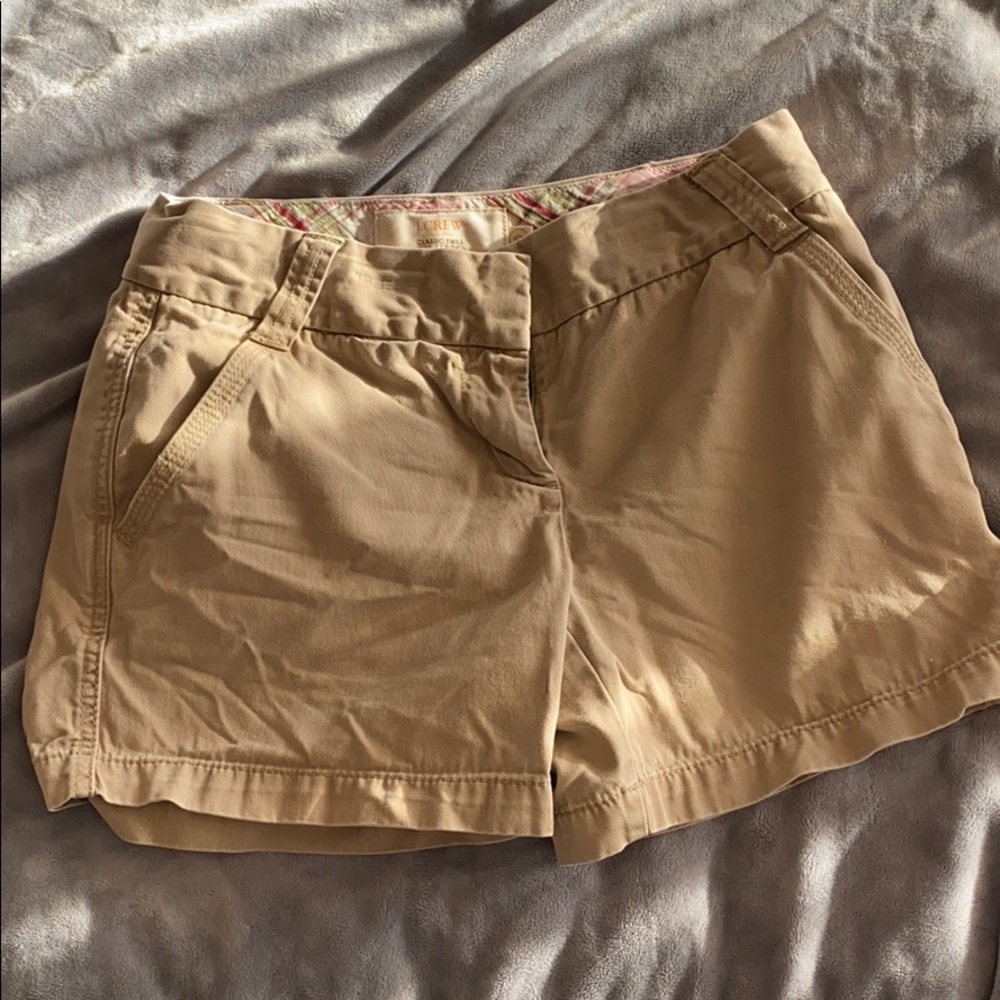 JCrew classic chinos, tan